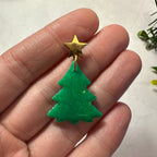 Christmas Tree Sparkle Dangle Earrings