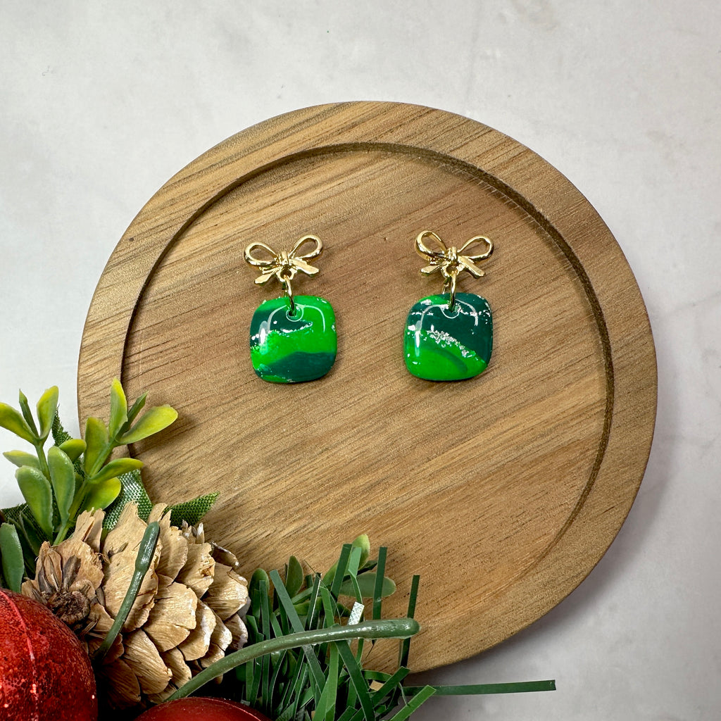 Mini Christmas Present Dangle Earrings