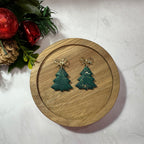 Christmas Tree Sparkle Dangle Earrings
