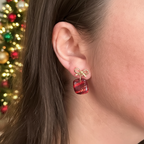 Mini Christmas Present Dangle Earrings