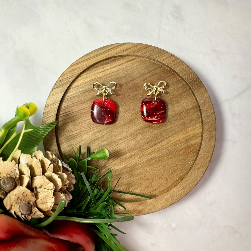 Mini Christmas Present Dangle Earrings
